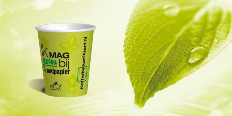 Bedrukken van koffiebekers