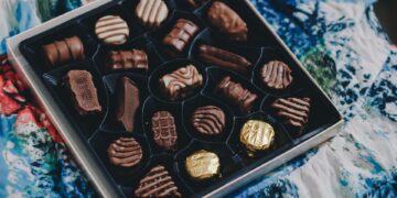 Het kleuren van chocolade